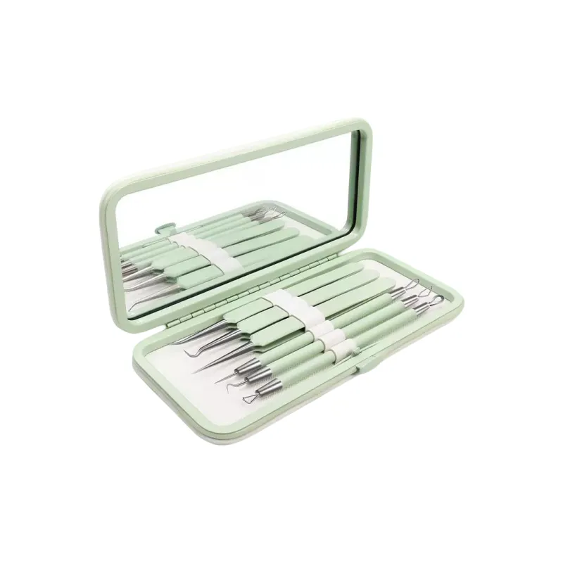 XIAOTIANLAI Pimple Extractor Blackhead Extractor Set Tools Cell Pincher Tweezers Pore Cleanser Beauty Salon 6 Pcs Set-6