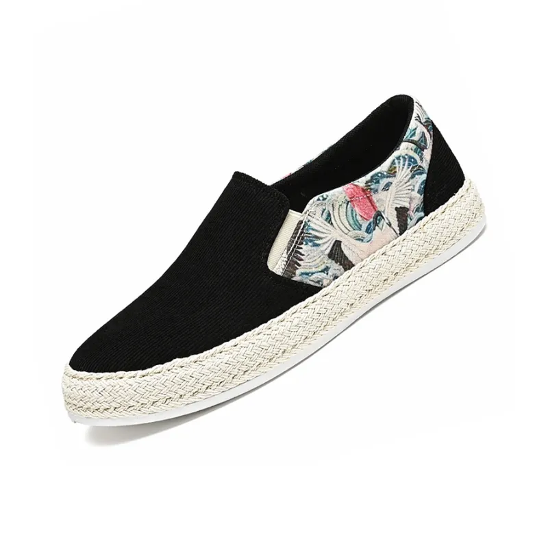 Frank Mully Espadrilles Men Black/Green/Beige-1