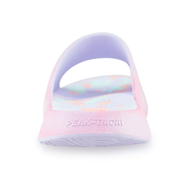 PEAK Tai Ji1.0 Slip Resistant Abrasion Resistant Cushioning Slide Slippers Unisex Pink Blue White-5