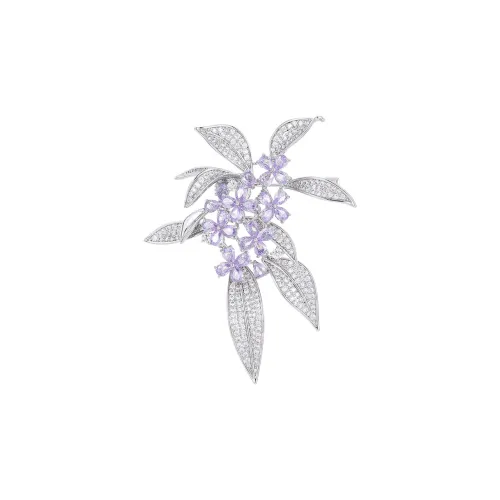 VIOLET Copper Alloy Brooches Women's