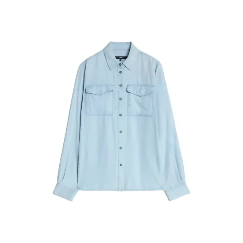 7 FOR ALL MANKIND Shirt Women's Light Blue