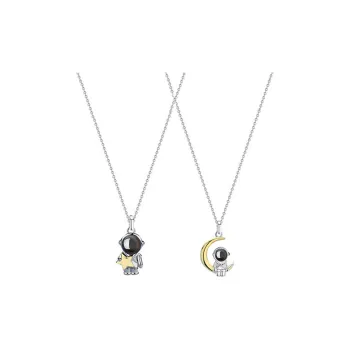JKEM 925 Sterling Silver Necklaces Unisex
