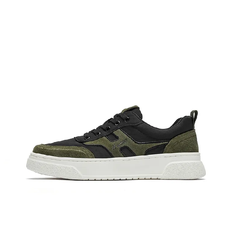HARSON Anti Slip Wear Resistant Low Top Skateboard Shoes Men's-0