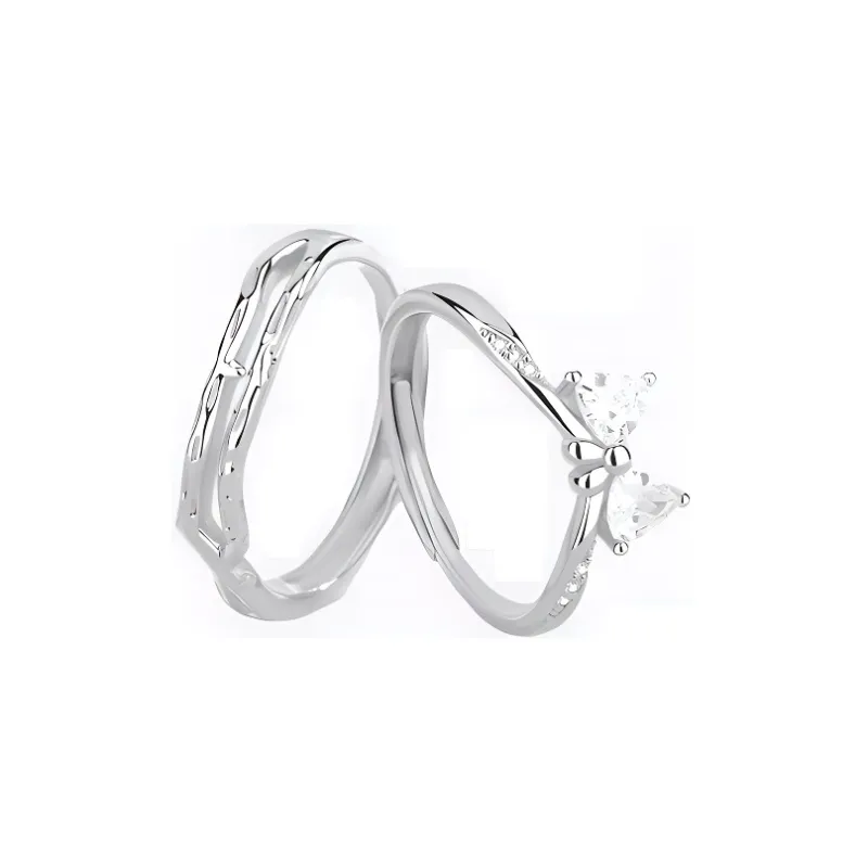 KEMLAIDA 925 Sterling Silver Rings Unisex-0