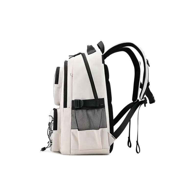 EDISON Nylon Backpack Unisex Black/Ecru-8