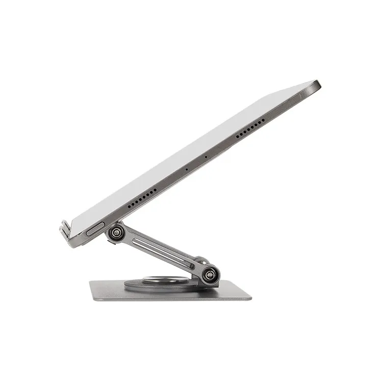 LZL Tablet Stands Carbon Steel Metal 360° Rotating Flat Stand For IPad, Students, Online Classes, And Phone Stand-3