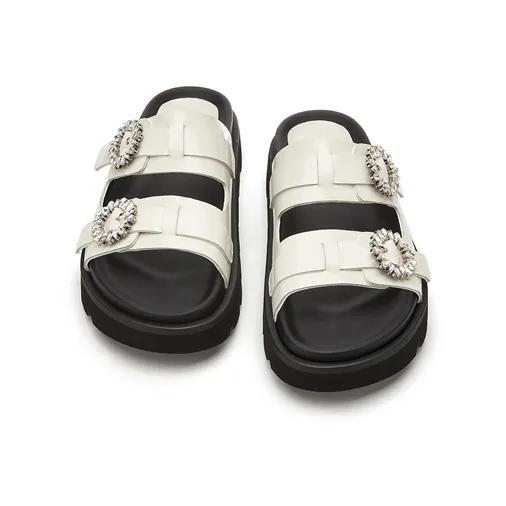 MILLIE'S Rubber Sole Quiet Slide Slippers Women's-7