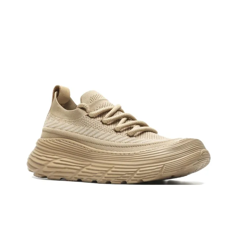 WEISHIBANGWEI Breathable Height Increase Low Top Casual Shoes Men's Camel-1