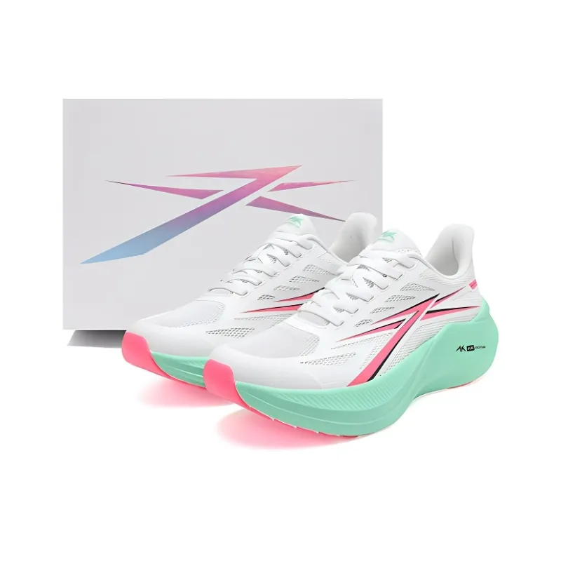 A.Knackfuss Running Shoes Unisex Low Top Cyan Pink Leaping Shadow-1