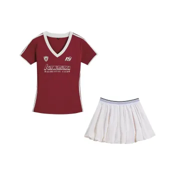 Kawasaki Small Waist Series Badminton Jersey Unisex Vintage Red