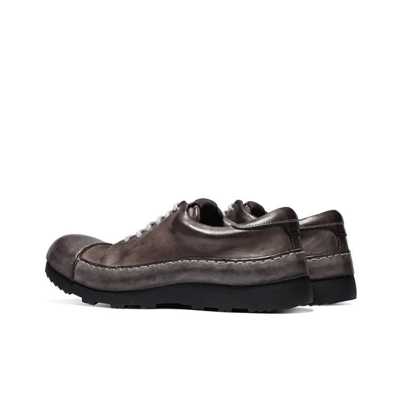 Dreambox Men's Casual Shoes Men Low Top Black/Gray/Olive Green-9