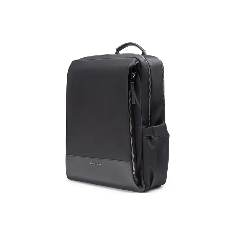 Chrisdien Deny Cow Leather Backpack Regular Men's Black-2