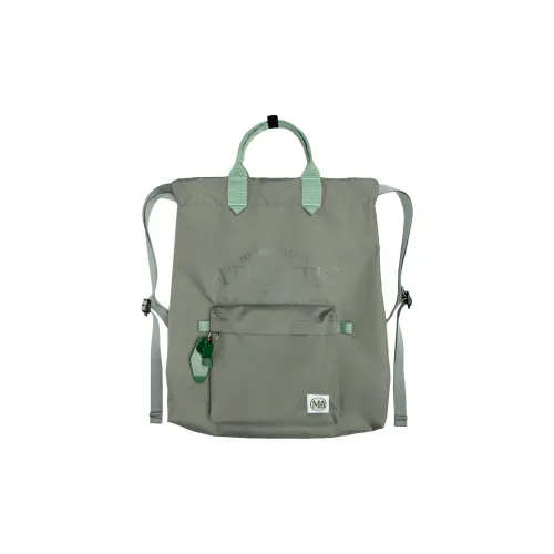 The MAD HATcher Polyamide Backpack Medium Size Unisex Stone Gray/Coyote Brown/Berry Purple/Khaki Plaid