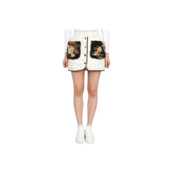 MARK & LONA Casual Short Skirts Women's White