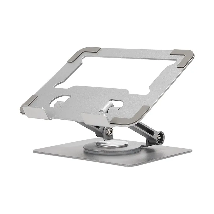 LZL Tablet Stands Carbon Steel Metal 360° Rotating Flat Stand For IPad, Students, Online Classes, And Phone Stand-1