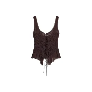 ZARA Tank Tops Women's Chocolate