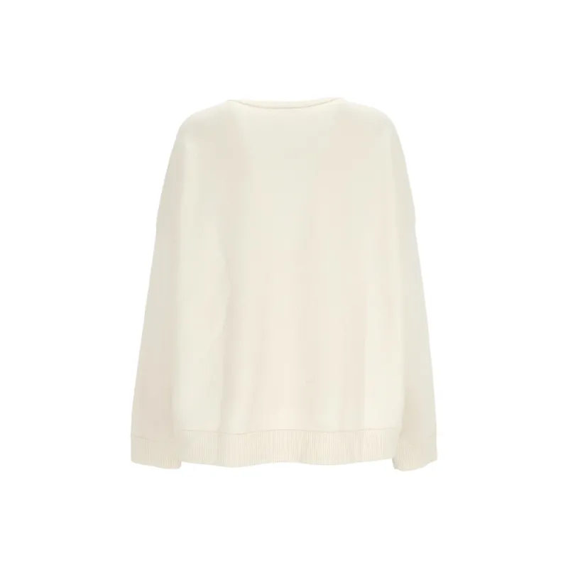 LOEWE Crewneck Cashmere Sweater 'Soft White'-1