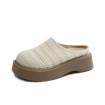 GESHE Rubber Sole Abrasion Resistant Closed Toe Slippers Women's