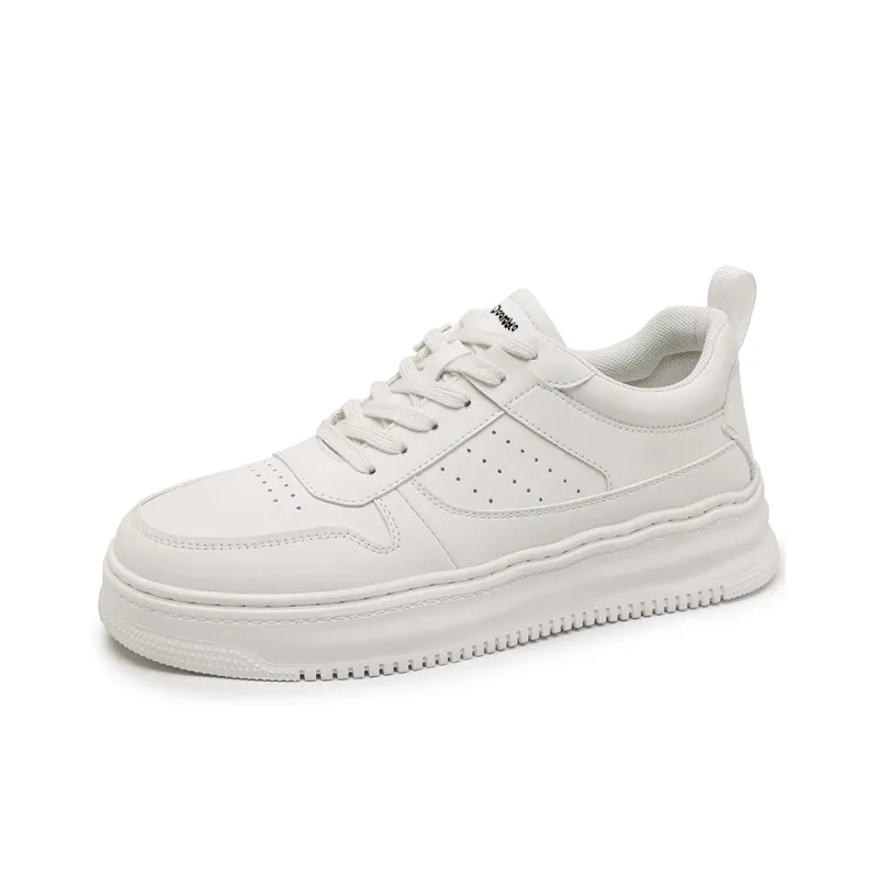 Budding Bear Skateboard Shoes Men Low Top White/Wheat-1