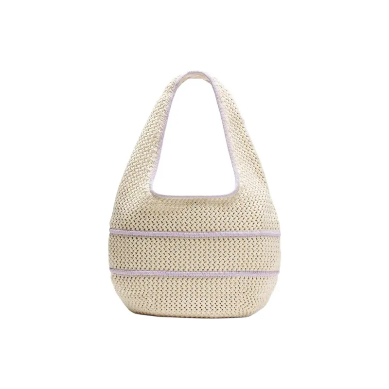Lululemon Polyester One Shoulder Handbag Regular Women's Light Ivory White Lavender Frost-1