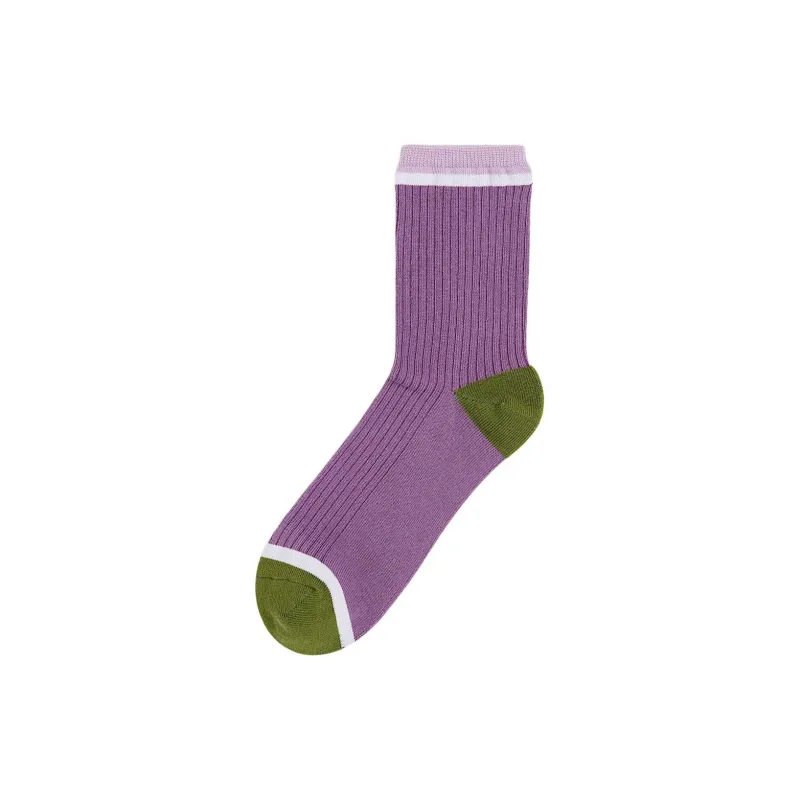 Vans Miles Mid Calf Socks Unisex 1 Pack Grape Sauce-1