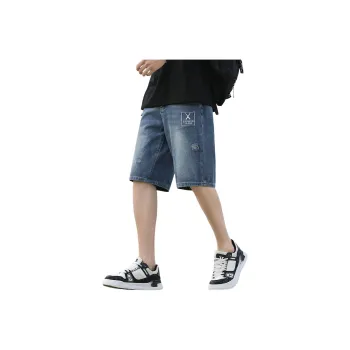 Tonlion Denim Shorts Unisex Light Blue