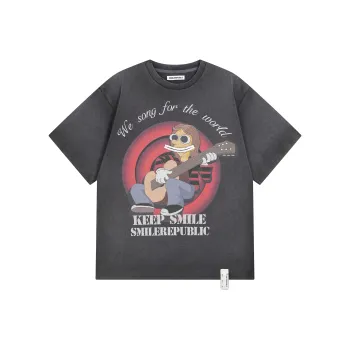 SMILEREPUBLIC T Shirt Unisex Fun Print T Shirt