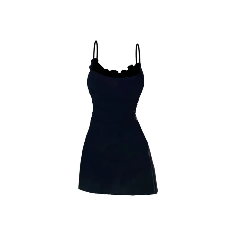 AURORA MUSE Slip Dresses Women's Black-1