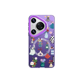 Marsfield Acrylic Material Soft Edged Magnetic Case Artistic Vase Phone Cases Compatibility Huawei P70/60/50/40PRO