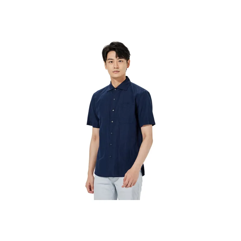 LESS IS MORE Shirts Men Navy Blue 25XXC3151Y-0