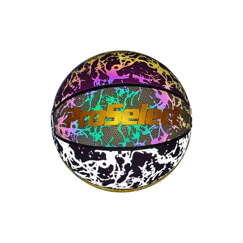 ProSelect PU Basketball Multicolor Size 5/7 Training Reflective Unisex-2