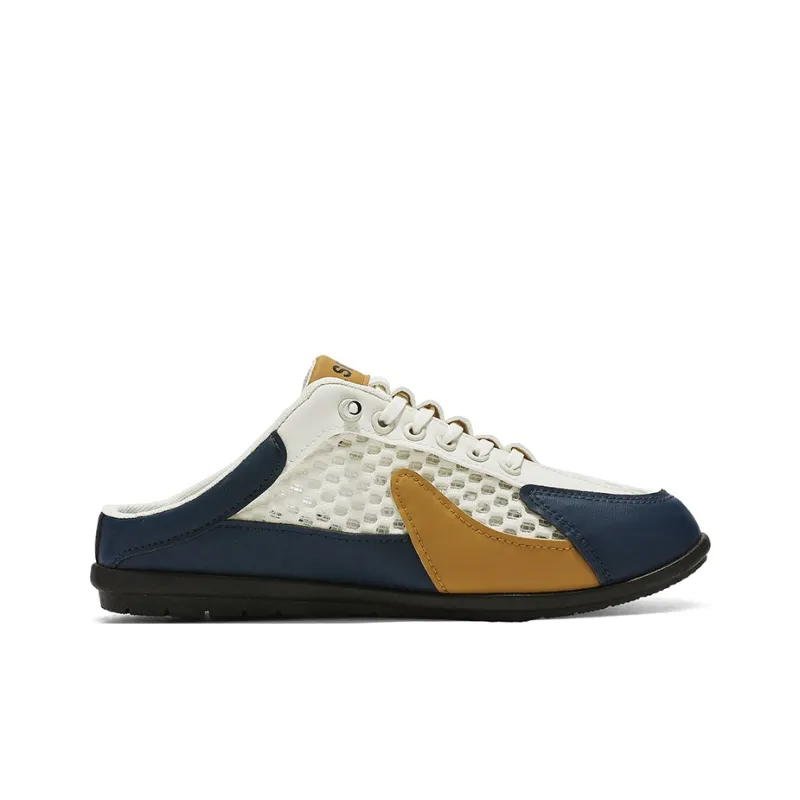 Kuding Skateboard Shoes Men Low Top Gray/Beige/White-2