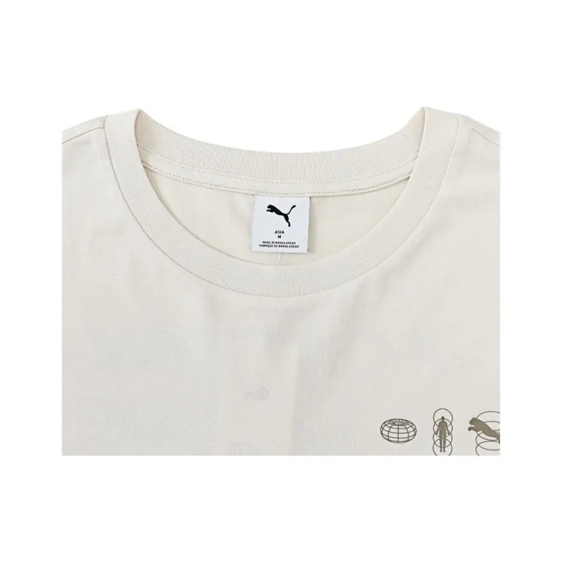 PUMA GRAPHICS SS25 T Shirt Men's Ecru-2