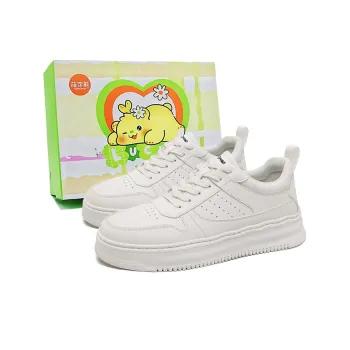 Budding Bear Skateboard Shoes Men Low Top White/Wheat