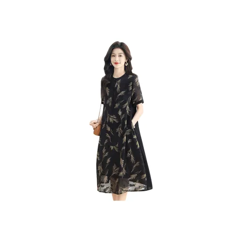 Cypress House Short Sleeved Dress Women's Black
