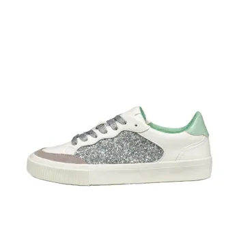 GEOX D EMMELENY B Abrasion Resistant Low Top Skateboard Shoes Women's White Green