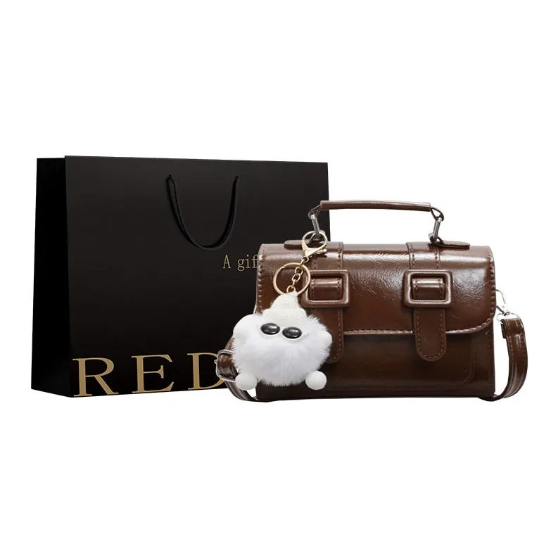 REDOO PU Handbag Regular Women's White/Black/Brown/Blue-4