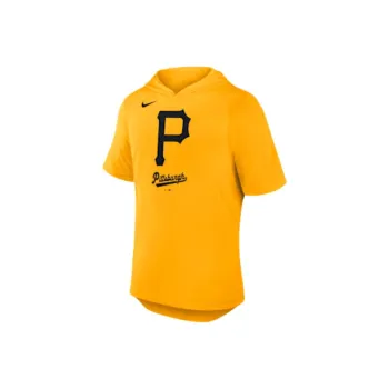 Nike Pittsburgh Pirates Logo Men's Nike Dri FIT Mlb Hooded T Shirt