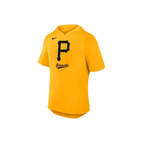 Nike Pittsburgh Pirates Logo Men's Nike Dri FIT Mlb Hooded T Shirt