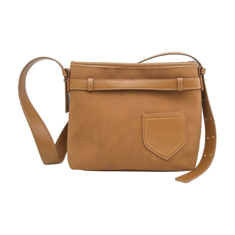 TOUTSEUL YOLO PU Shoulder Bag Women's Black/Pink/Brown-10