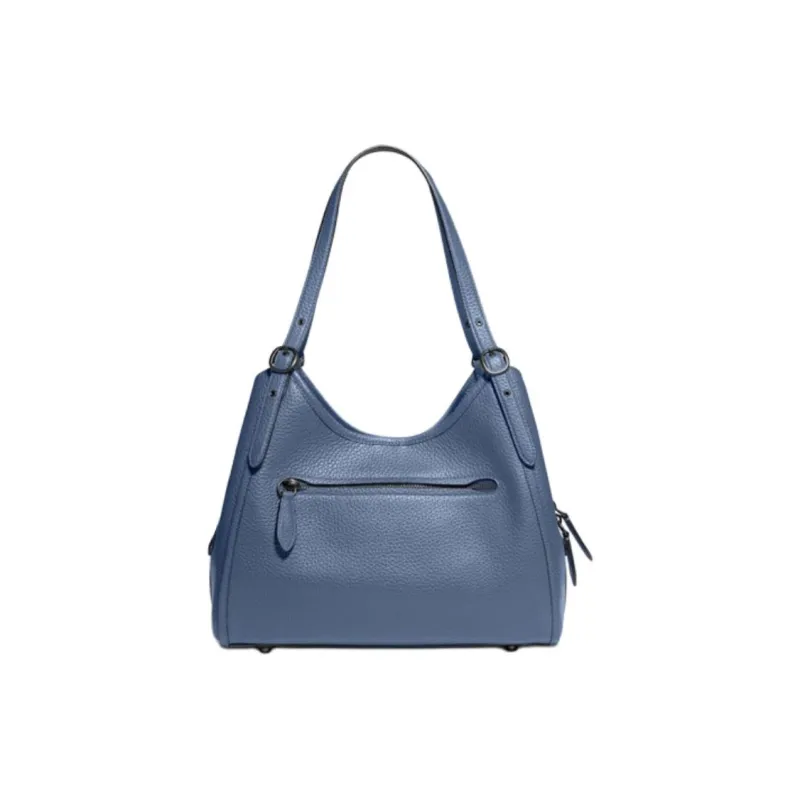 COACH Leather Handbag Shoulder Bag Women's Haze Blue-1