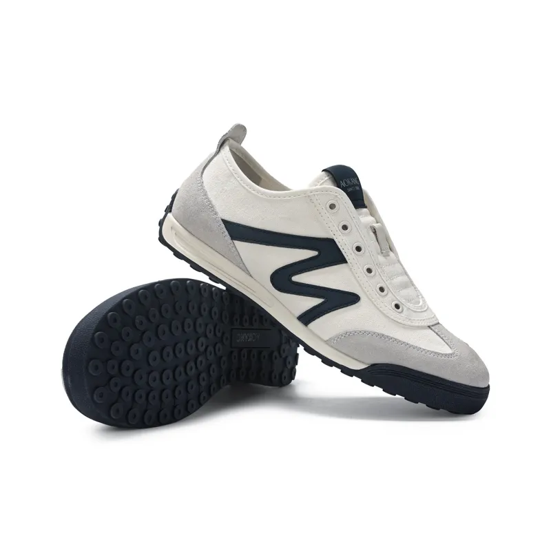 AOKANG Low Top Casual Shoes Men's White Gray-4