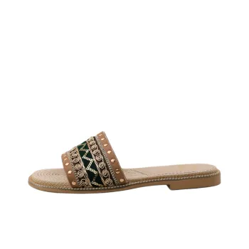 Safiya Rubber Sole Quiet Slide Slippers Women's
