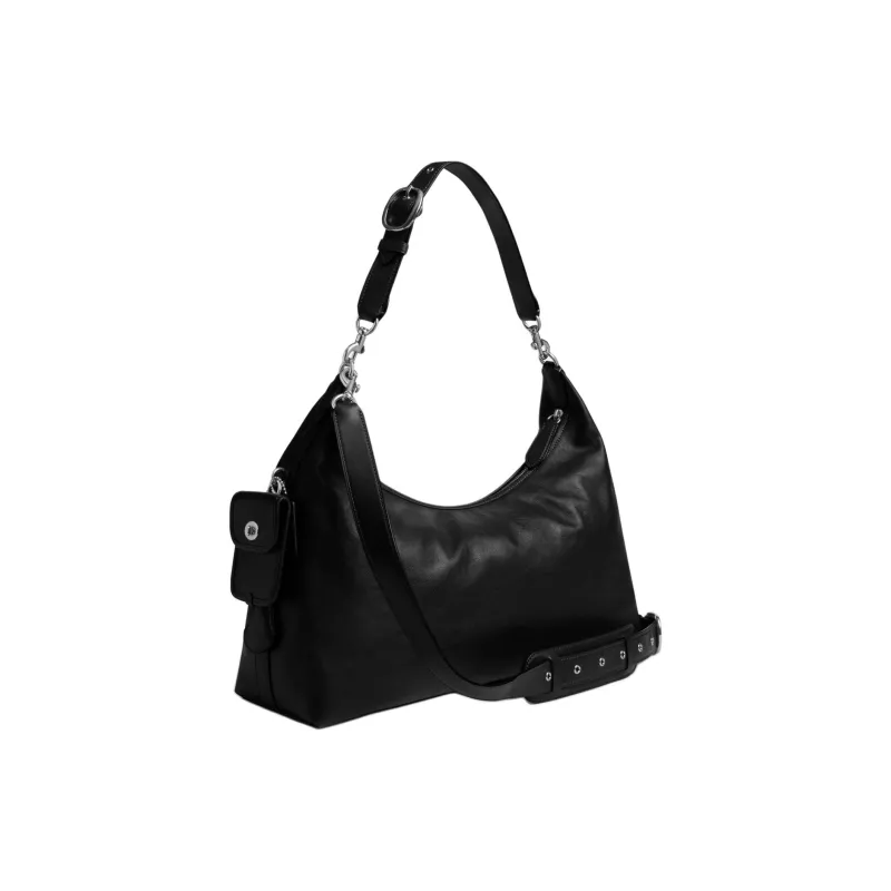 COACH PocketJuliet Smooth Leather Crossbody Bag, Shoulder Bag Tubas Women's Black-1