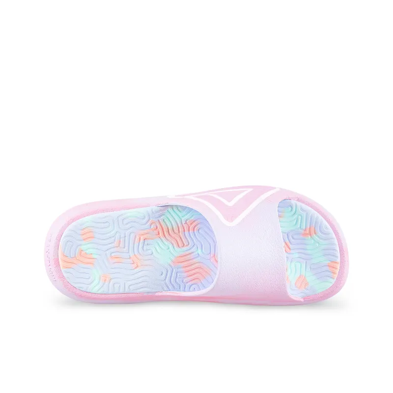 PEAK Tai Ji1.0 Slip Resistant Abrasion Resistant Cushioning Slide Slippers Unisex Pink Blue White-4