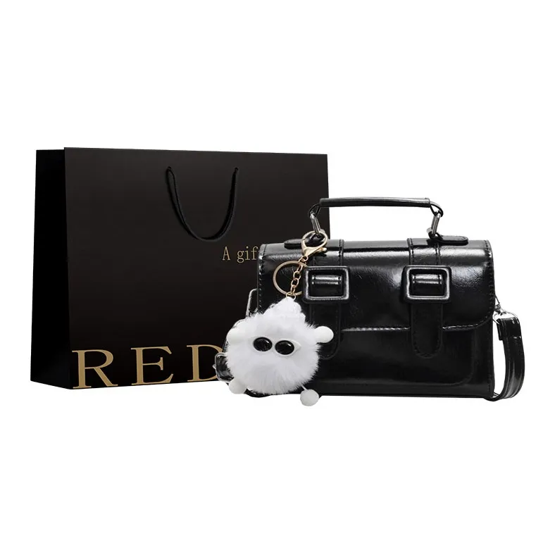 REDOO PU Handbag Regular Women's White/Black/Brown/Blue-2