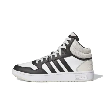 Adidas HOOPS 3.0 Anti Slip Wear Resistant Mid Top Skateboard Shoes Men's White