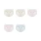 5 Pack White+White+Pink+Pink+Blue