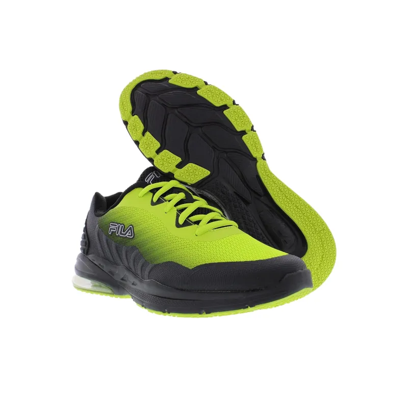 FILA Acumen Viz 2 Shock Absorbers With Slip Resistant Features Low Top Running Shoes Men's Black Green-3