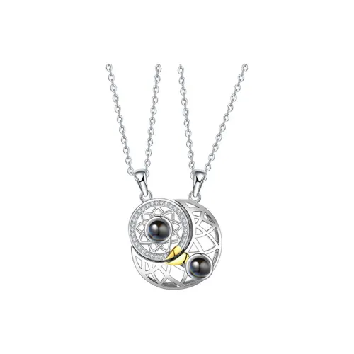 JKEM S925 Silver Necklaces Unisex